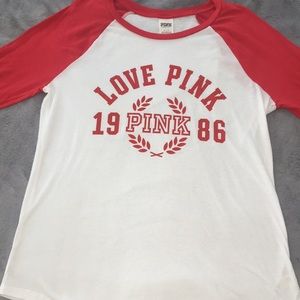 Victoria Secret PINK red/ white long sleeve